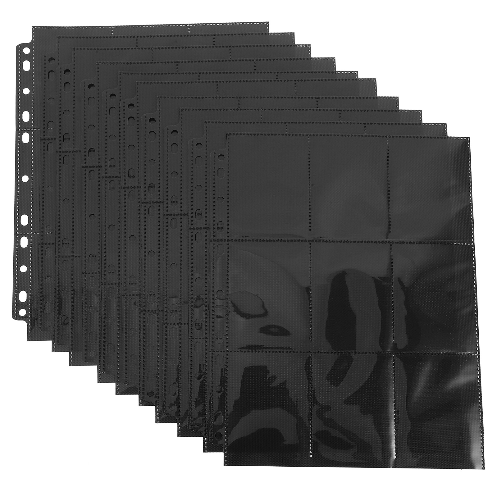 Trading Card Binder - 10Sheets Clear PVC Double-Sided Card Binder
