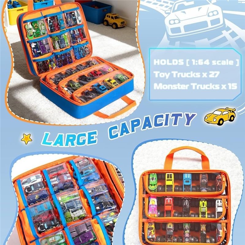WOWFU- Truck Storage Case With - Hot Wheels Car Monster Trucks recension och pris