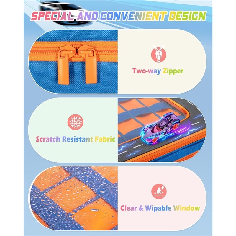 MACH- Truck Storage Case With  - Hot Wheels Car Monster Trucks recension och pris