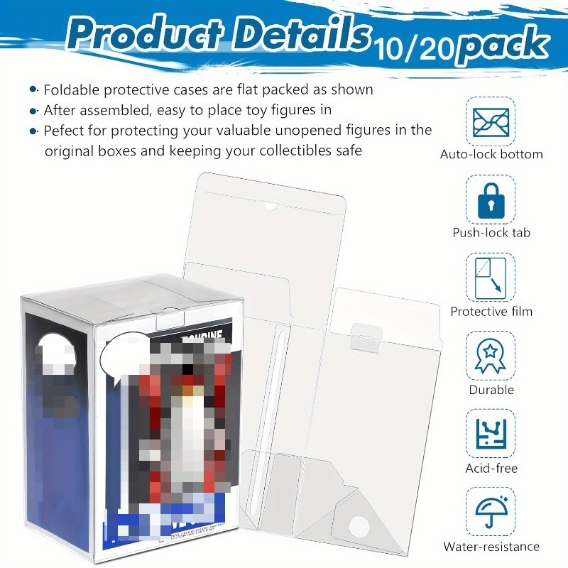20/10-Pack Premium Clear Prote - Funko Pop Protector recension och pris